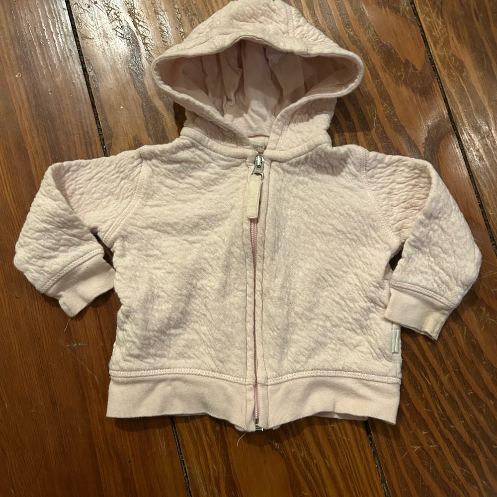 Burts Bees soft pink organic cotton sweatshirt